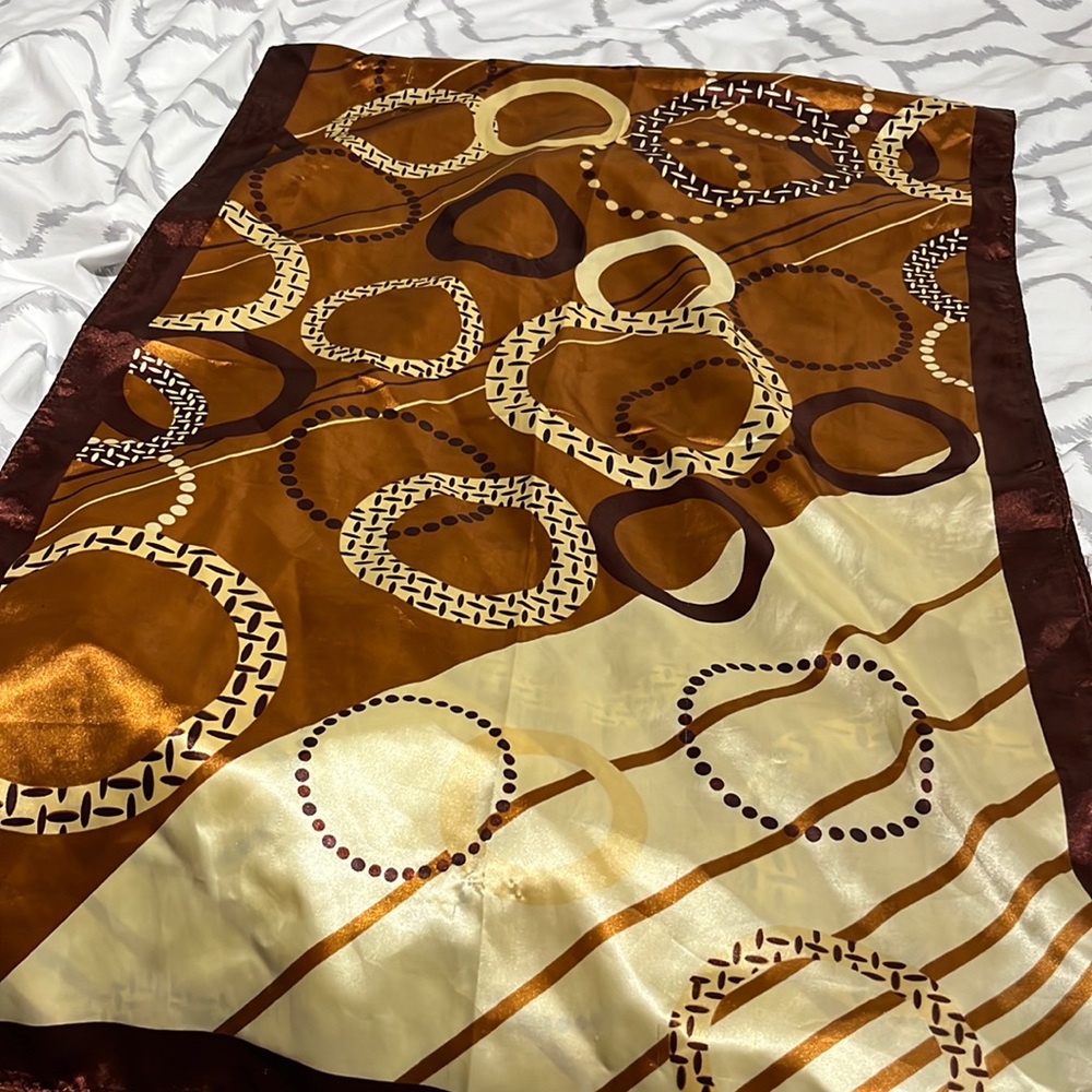 Silky satin scarf